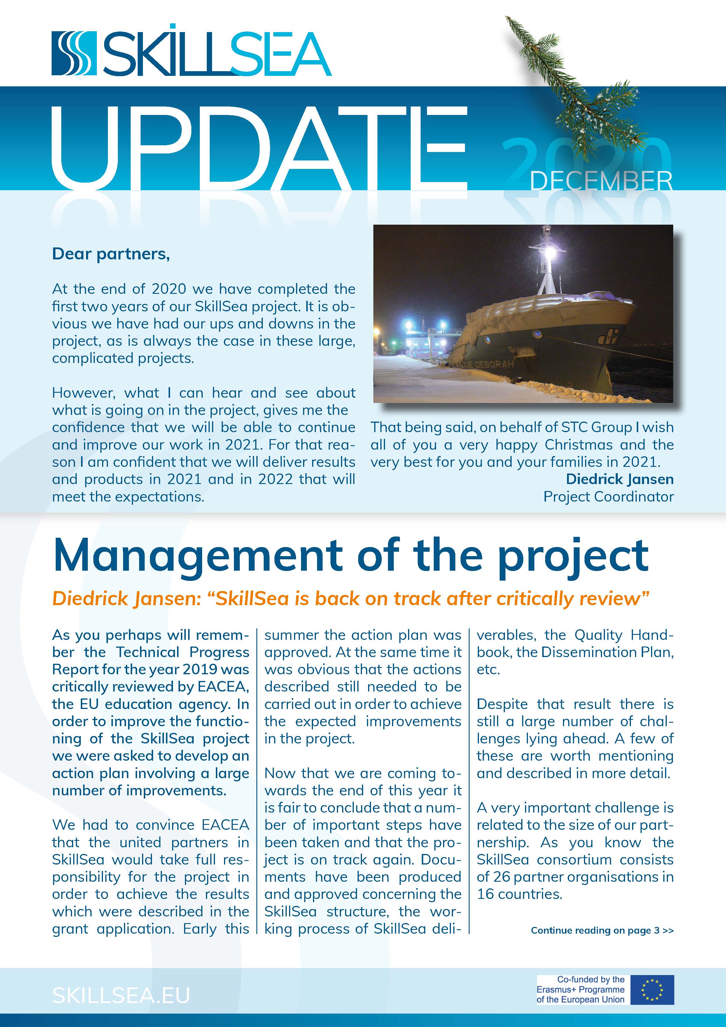 SkillSea Update December 2020 Pagina 1